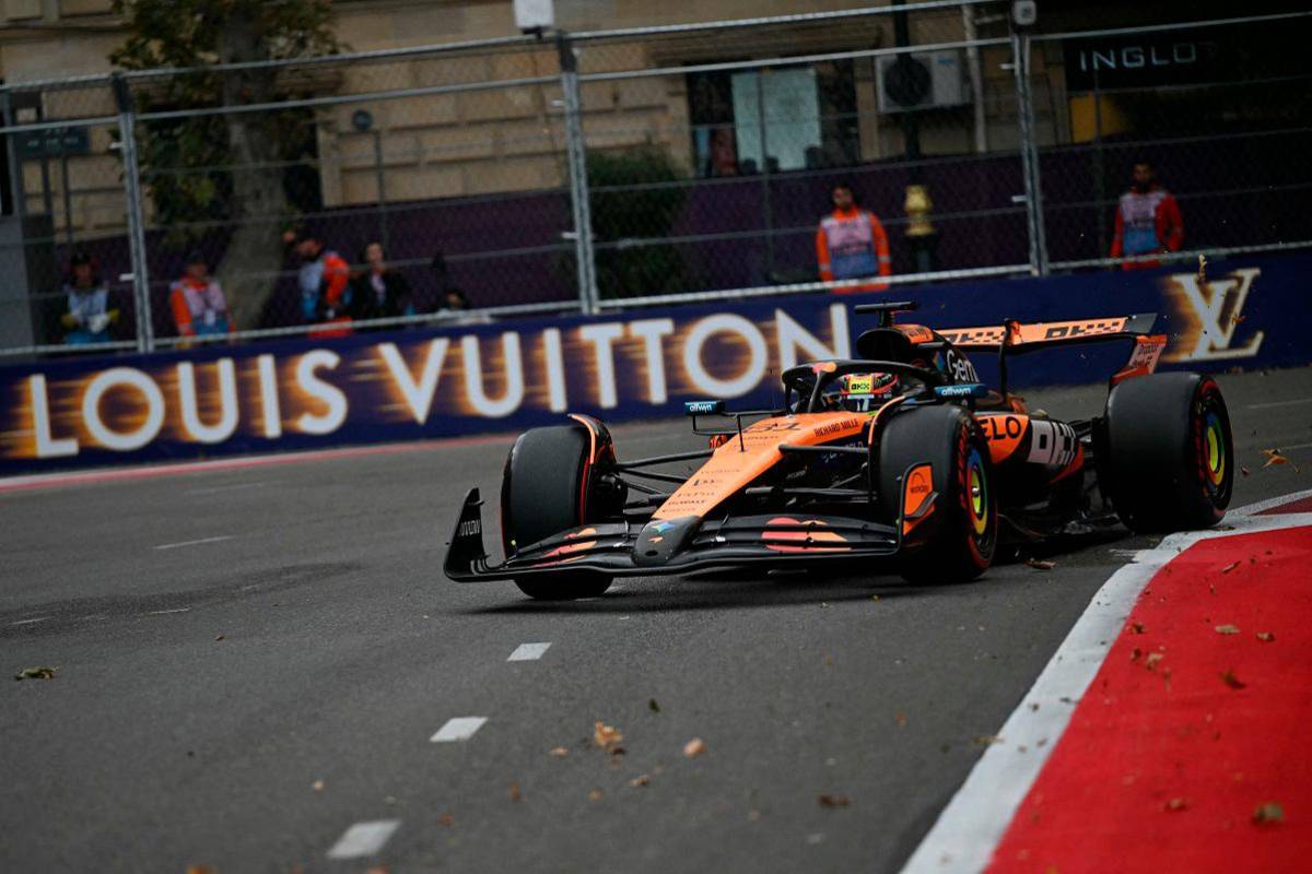 Piastri crashes out on first lap of Azerbaijan GP ending 34-race streak