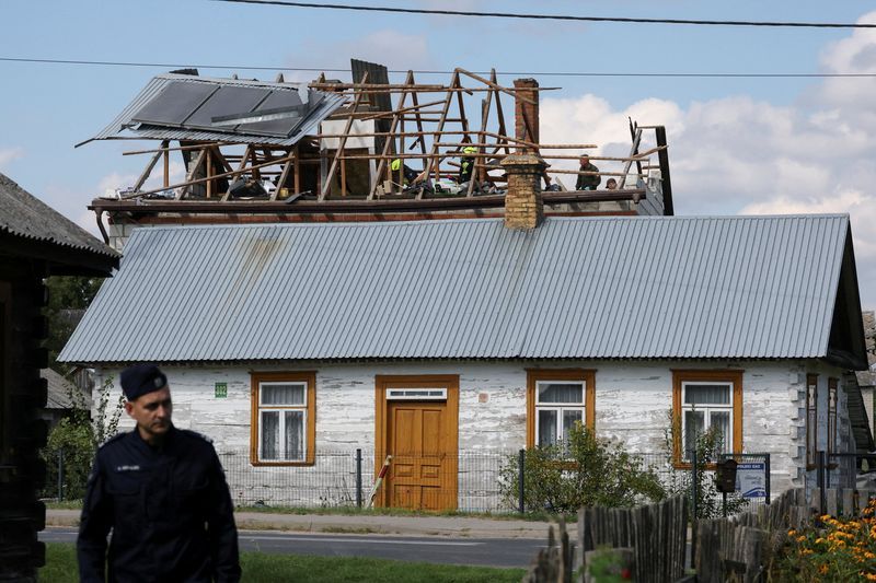 Polish missile likely hit house during Russian drone incursion, says minister