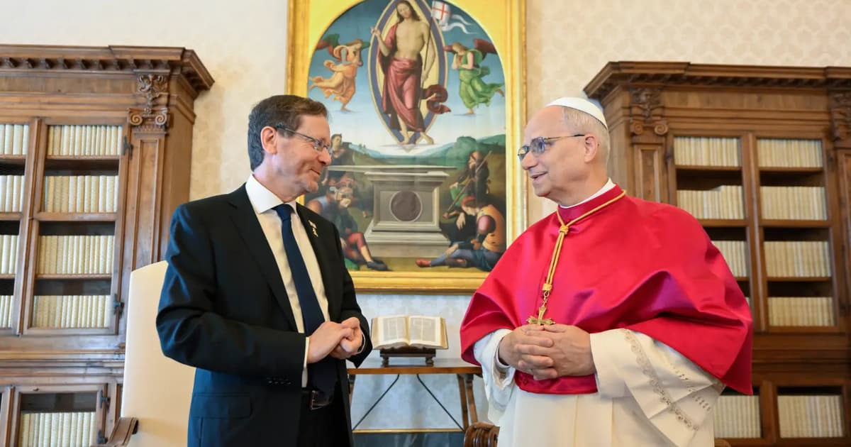 Pope Leo raises ‘tragic situation in Gaza’ in meeting with Israeli president