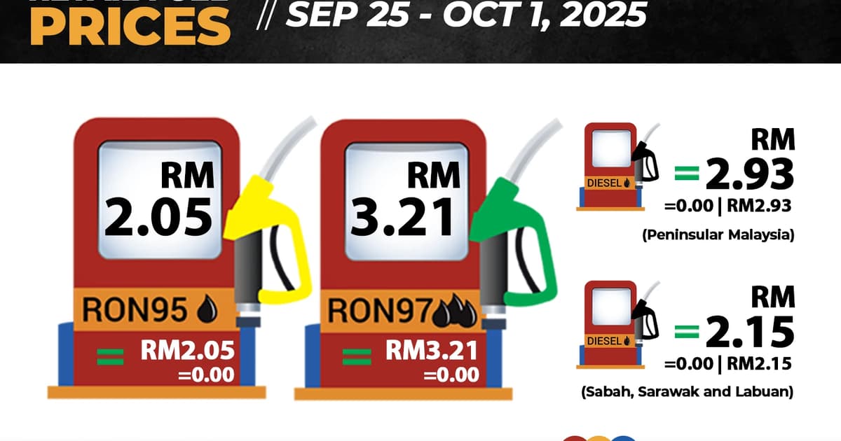 RON97, RON95 prices unchanged | FMT