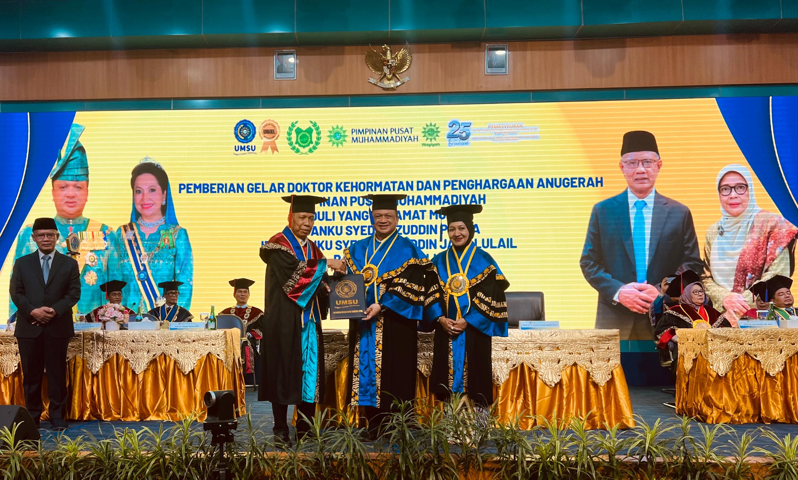 Raja Muda Perlis dianugerah Doktor Kehormat UMSU