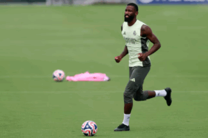 Real Madrid’s Ruediger suffers thigh injury, out for Sociedad clash