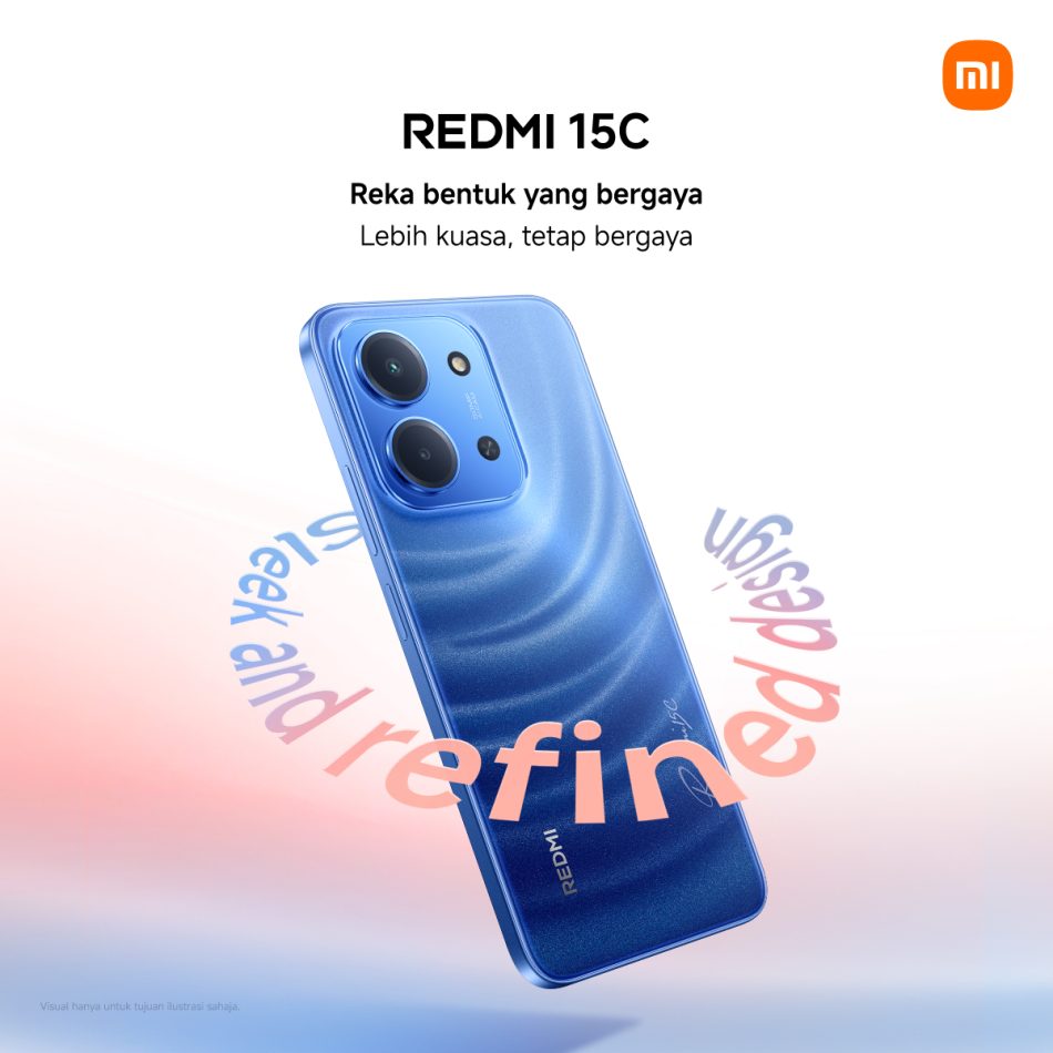 Redmi 15C Kini Di Malaysia Dengan Bateri 6000mAh, Pada Harga Bermula RM449
