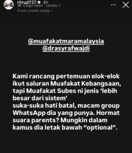 Rita Rudaini dakwa wujud kepincangan Muafakat MRSM Sungai Besar