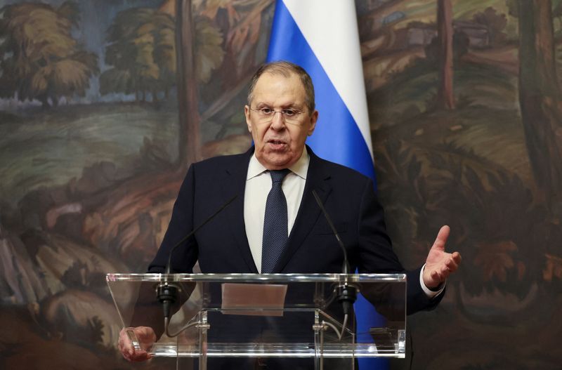 Russia expects ongoing Ukraine talks, tied to territorial changes, Lavrov says