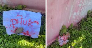 Sabah PAS chief files report after home splashed with paint, note left at gate