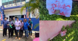 Sabah Pas chief's home splashed with paint, threatening note sparks police report