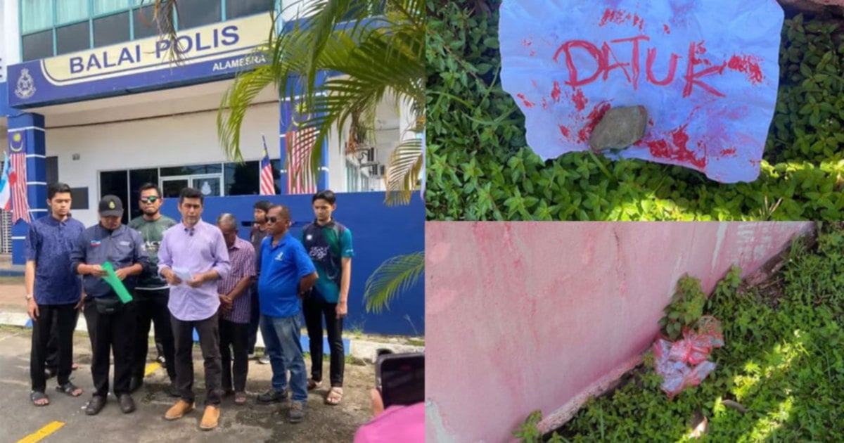 Sabah Pas chief's home splashed with paint, threatening note sparks police report