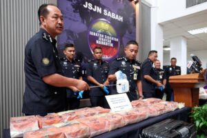 Sabah police seize RM1.3 million in meth and arrest three drug runners