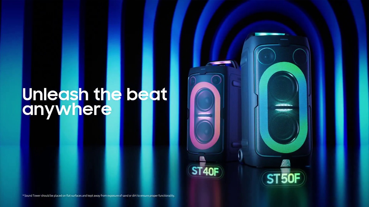 samsung sound tower st40f st50f coming to msia october