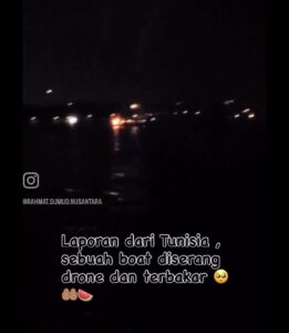 Satu lagi kapal misi ke Gaza diserang dron di perairan Tunisia