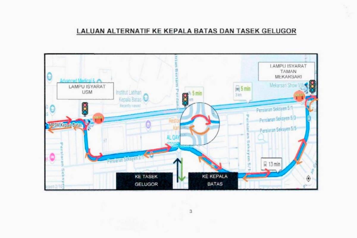Seberang Perai Utara road closures for Le Tour de Langkawi 2025 stage two