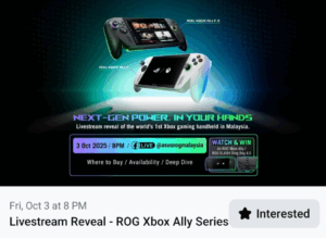 Siri Konsol Mudah Alih ASUS ROG Xbox Ally Akan Diperkenalkan Di Malaysia Pada 3 Oktober Ini