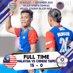 Speedy Tigers belasah Taiwan 15-0