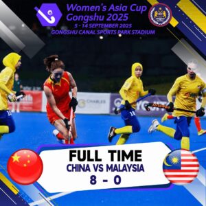 Speedy Tigress diaibkan China 8-0