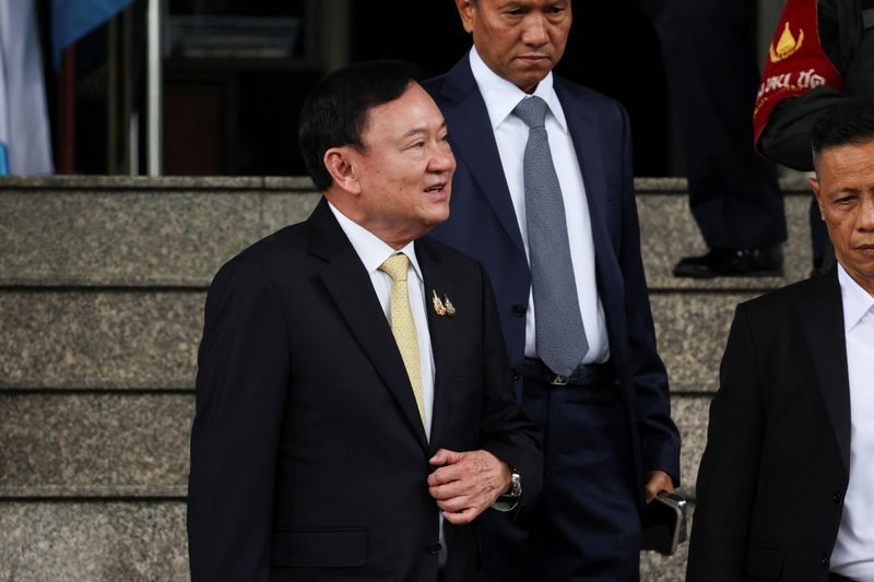 Thailand's influential ex-premier Thaksin Shinawatra leaves country amid turmoil