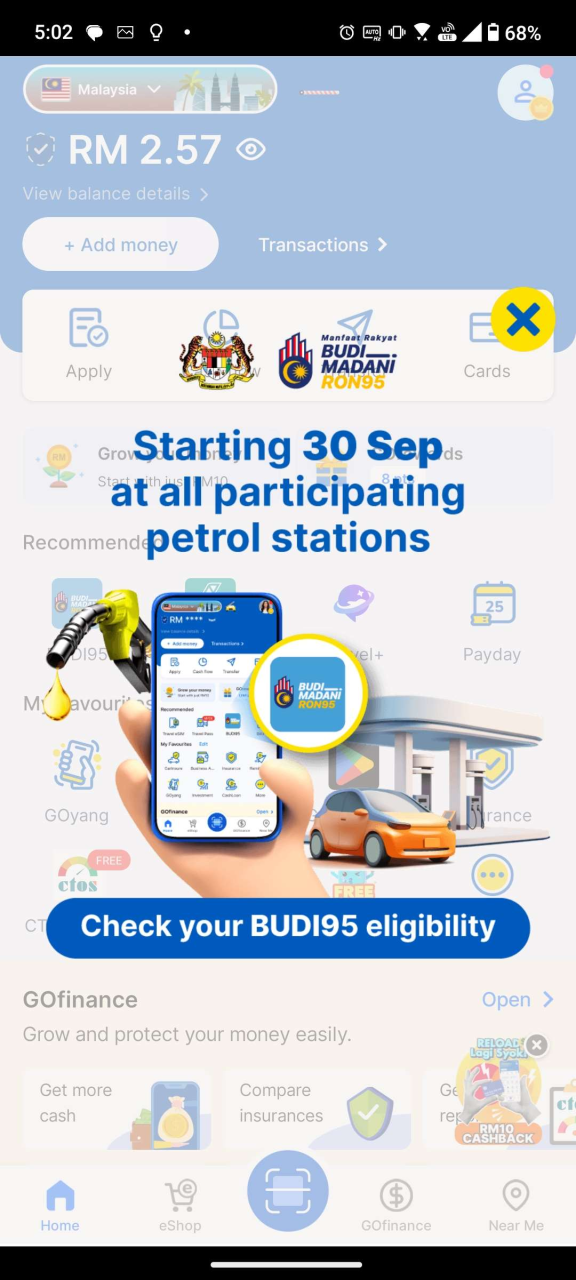 Touch’n’Go eWallet Dikemaskini Dengan Sokongan Untuk Program Budi Madani RON95