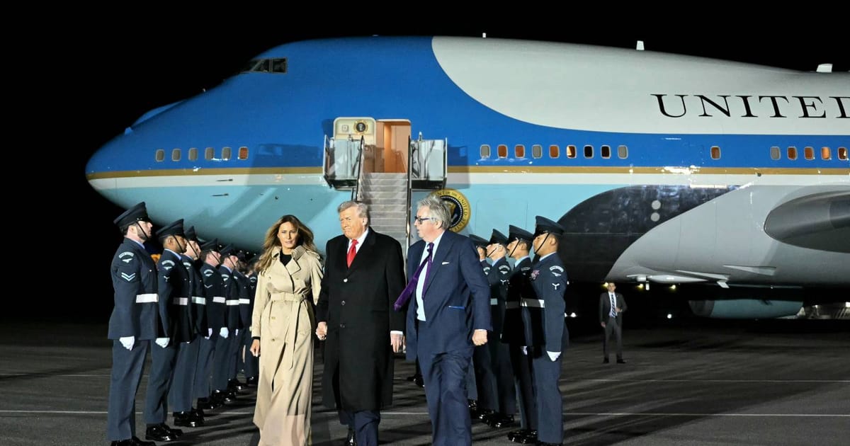 Trump arrives in Britain for unprecedented second state visit