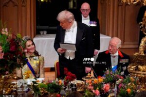 Trump gets lavish UK banquet