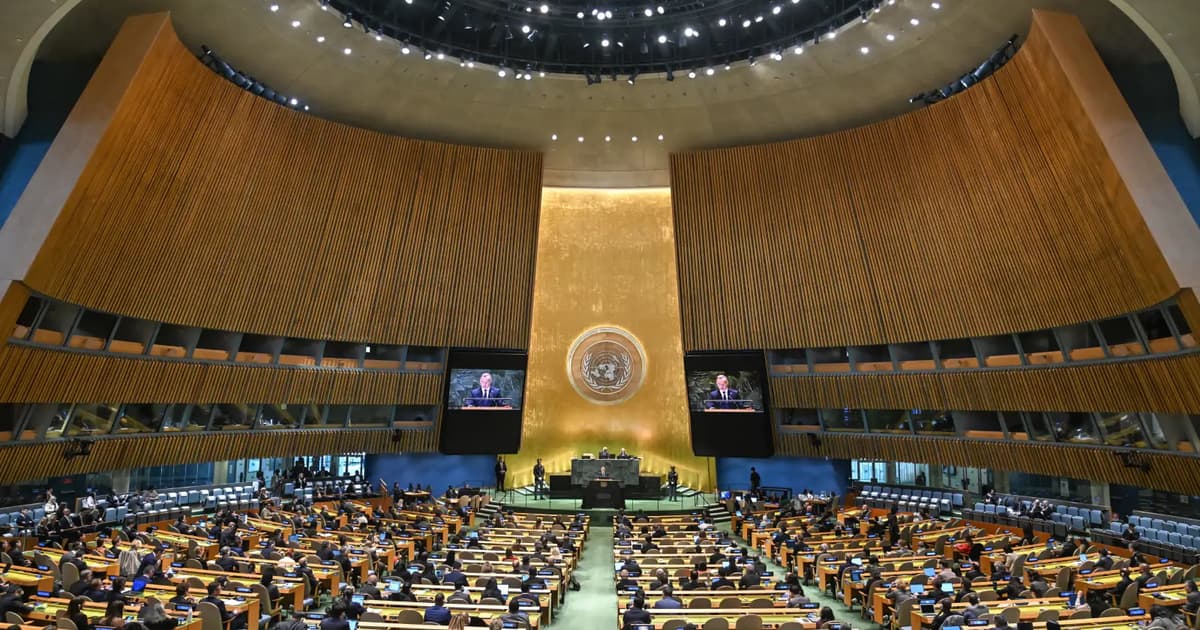 UN General Assembly votes for Hamas-free Palestinian state