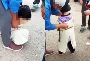 Video of girl tied in cloth sparks outrage online