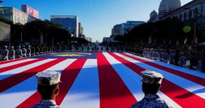 Was the Jalur Gemilang carried incorrectly at the Merdeka parade?