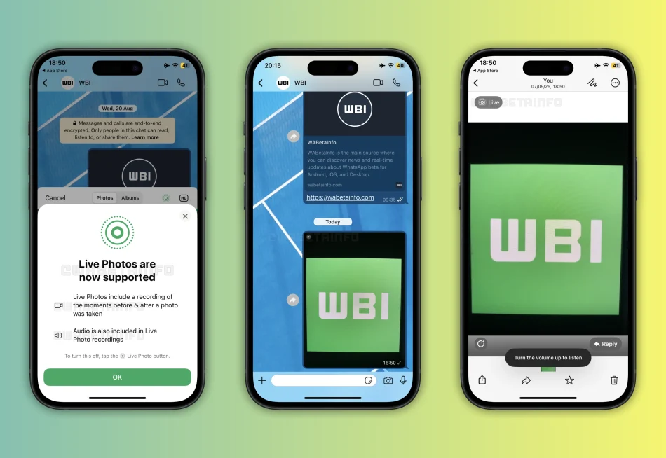 WhatsApp Menguji Ciri Perkongsian Live Photos Dalam Format Asal Untuk Pengguna iOS