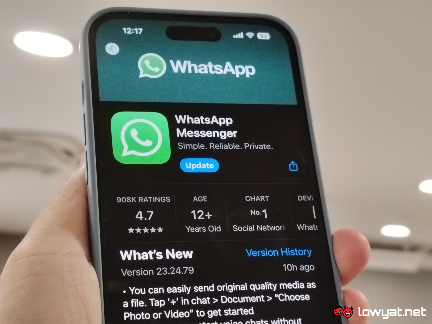 whatsapp original quality photos