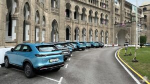 Why there are so many Honda e:N1 at this particular spot in Kuala Lumpur?