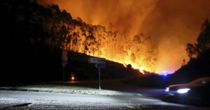 Wildfires break out in Portugal, Spain