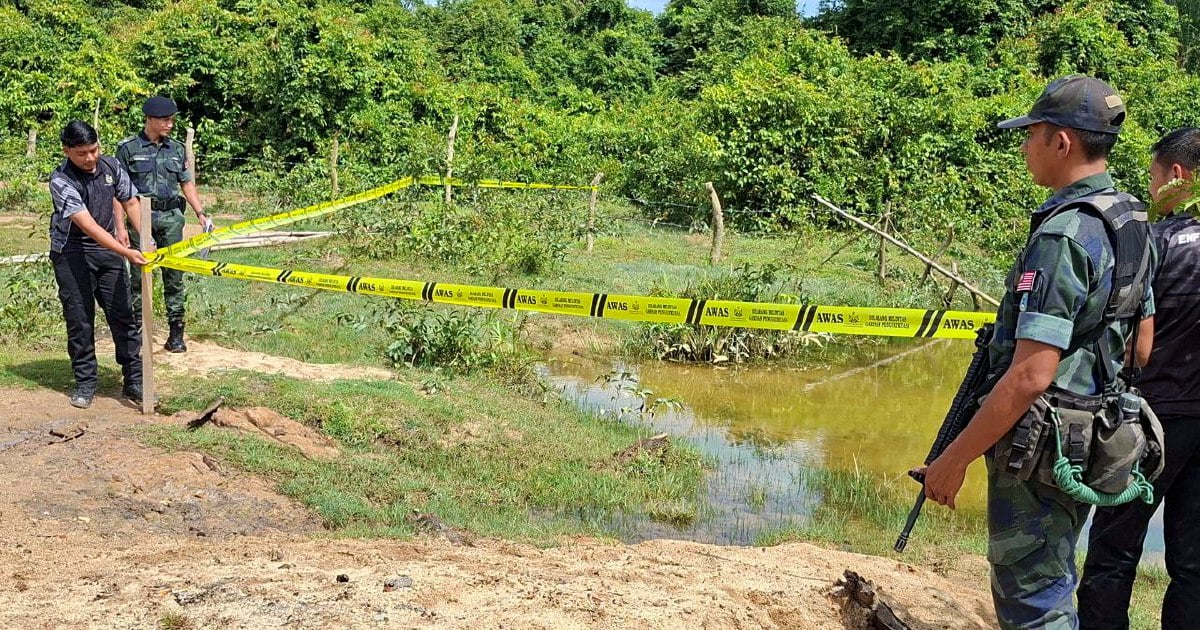 Yellow tape, signboards mark illegal Sungai Golok jetties ahead of demolition