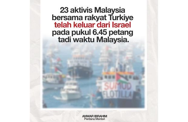 All 23 Malaysian GSF members safely departed Israel for Turkiye