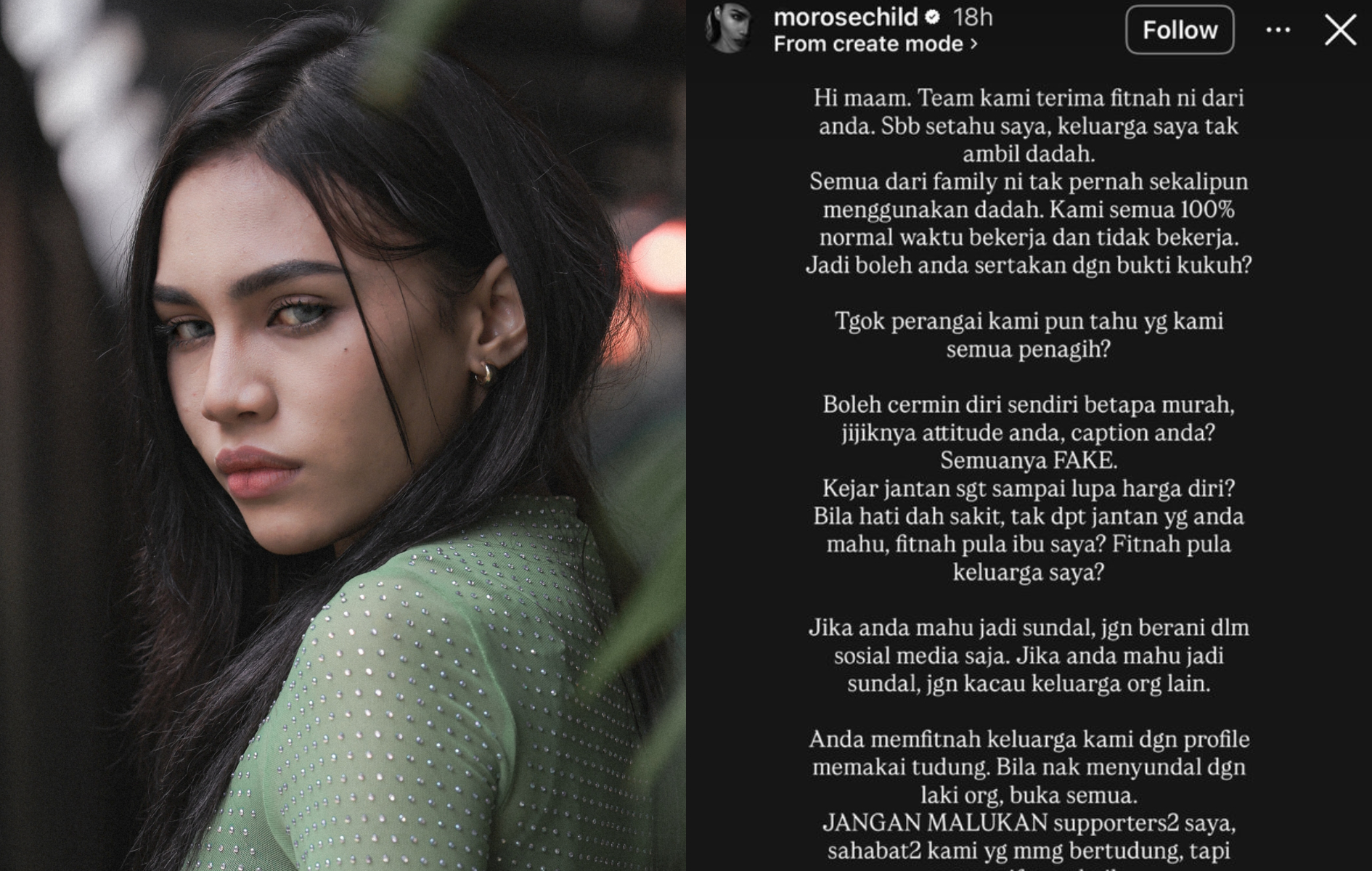 Boleh anda sertakan bukti? – Puteri Balqis jawab tuduhan ambil dadah