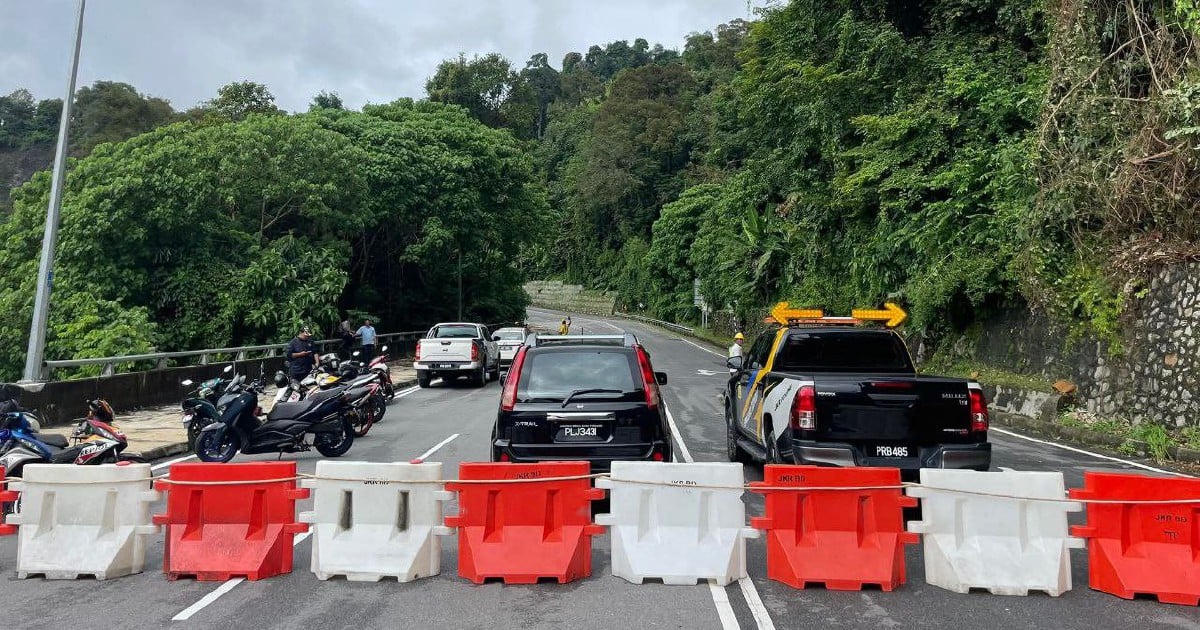 Closure of Jalan Tun Sardon extended following new landslides