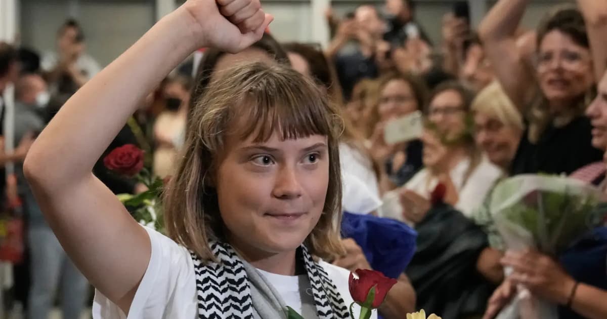 Greta Thunberg lands in Greece among expelled Gaza flotilla activists