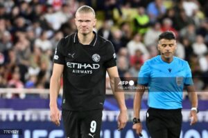 Haaland scores twice but Man City denied by Monaco in Champions League