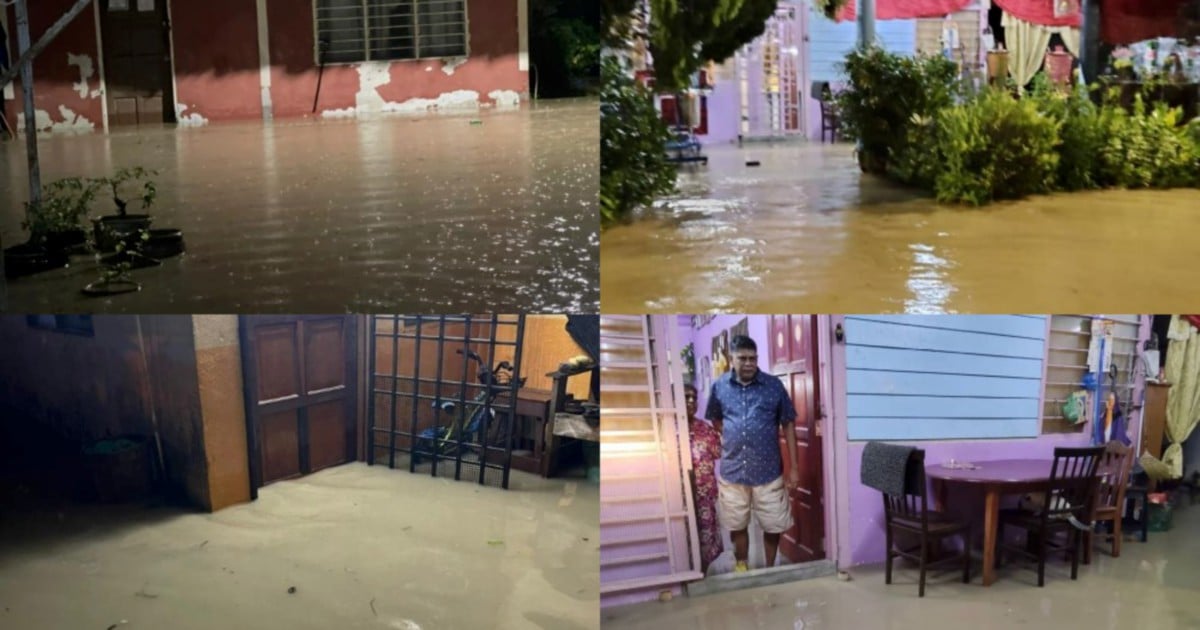 Heavy rain triggers flash flood in Penang's southwest district