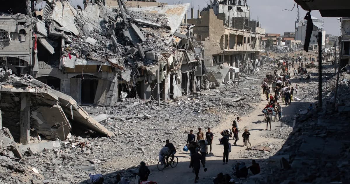 Israel ceases fire and Gazans start returning home