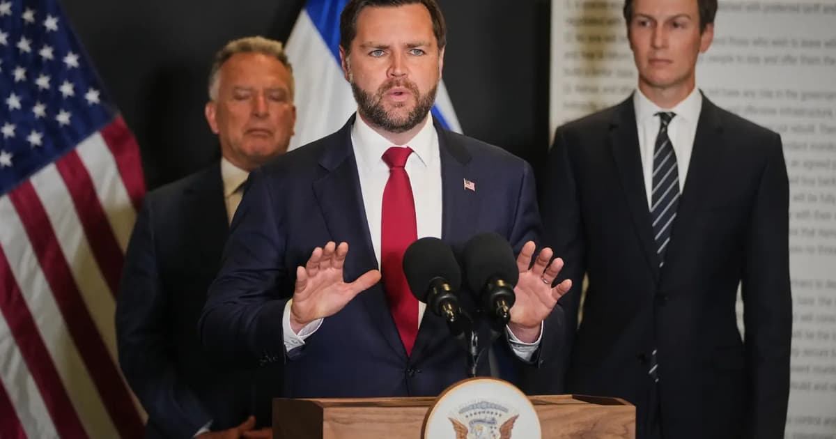 JD Vance voices ‘great optimism’ for Gaza truce during Israel visit