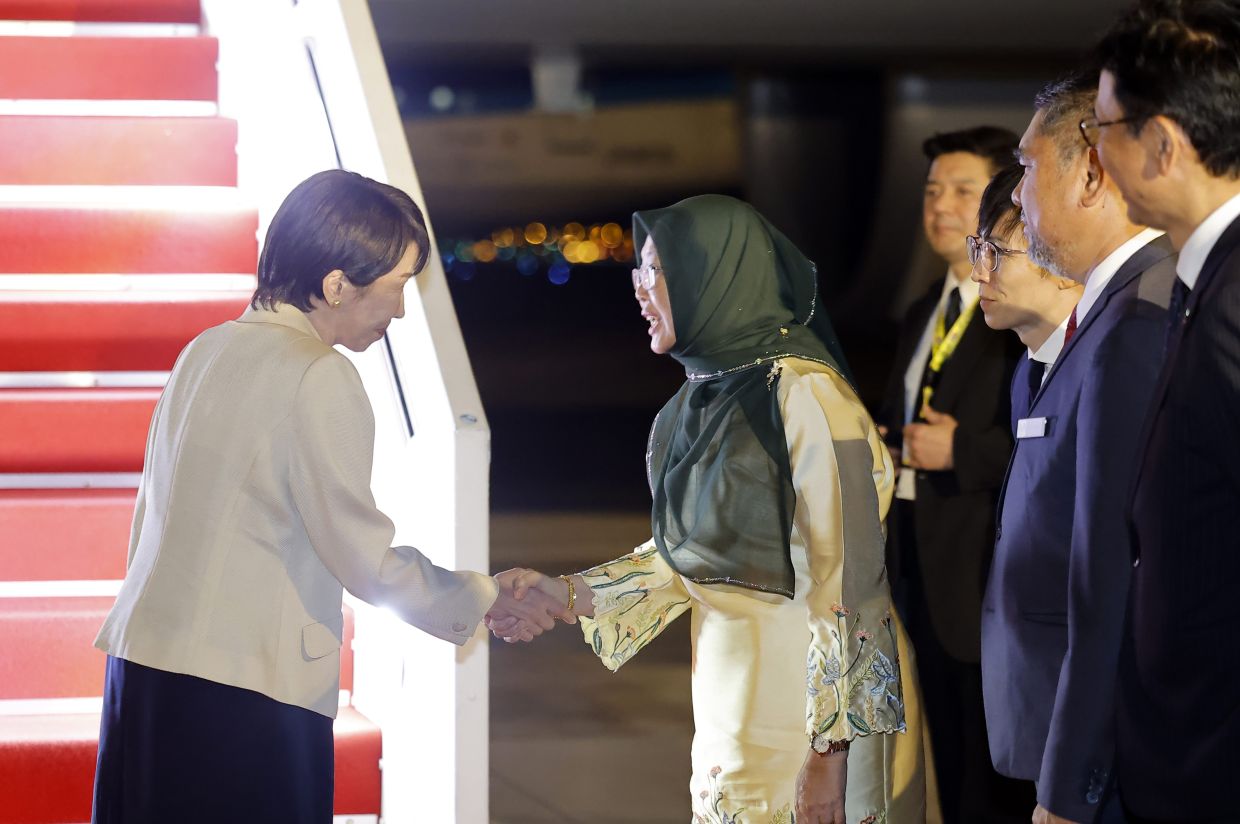 Japanese PM Takaichi departs after attending Asean meetings