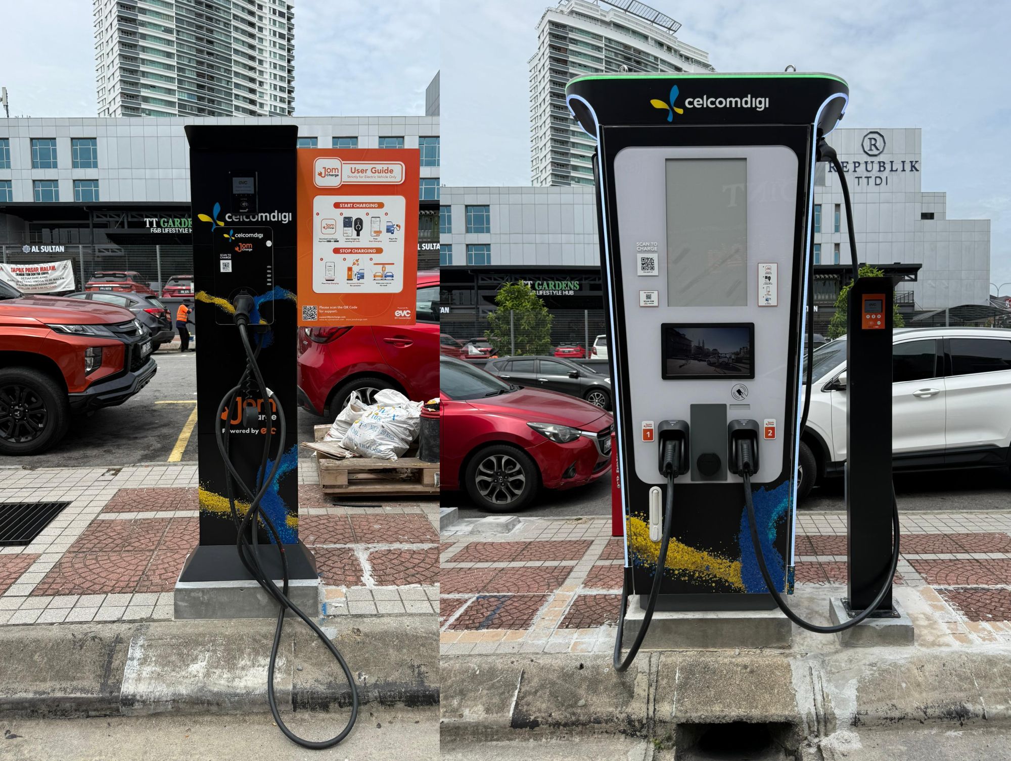 JomCharge deploys EV chargers at TTDI Gold Point, enjoy 50% off and free Udon this Saturday