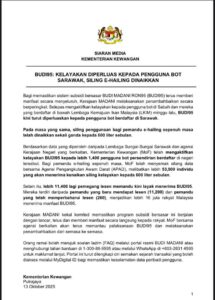 Kerajaan Naikkan Kuota BUDI95 Kepada 600 Liter Sebulan Untuk Pemandu Seru-Pandu Sepenuh Masa