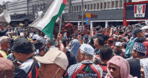 Large crowd rallies against URA bill, Gaza aid flotilla crackdown