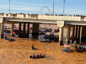 Laungan solidariti kepada Palestin berkumandang di Sungai Kelantan