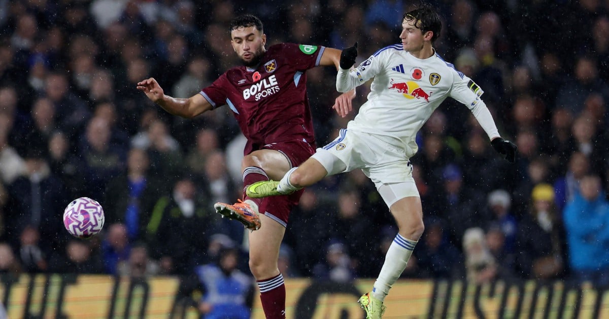 Leeds edge West Ham 2-1 to win third Premier League game of the season