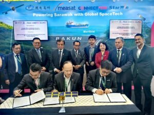 MEASAT Menandatangani Kerjasama Untuk Membekalkan Perkhidmatan IoT Berasaskan Internet Satelit Di Sarawak