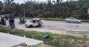 Male student, woman killed in three-vehicle crash in Kluang