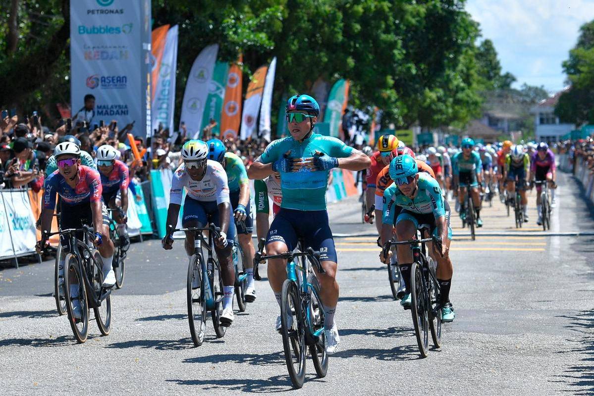 Matteo Malucelli wins stage four of Le Tour de Langkawi 2025 for third victory