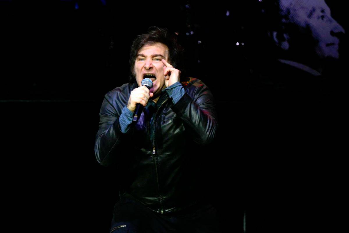 Milei promotes Argentine miracle book with rock concert amid political turmoil