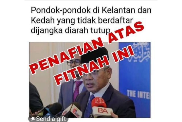 Mohd Na'im denies closures of unregistered pondok schools